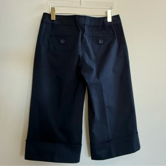 Banana Republic Navy Cuffed Culottes | Martin Fit Stretch | Size 4 | NWOT - Picture 3 of 5